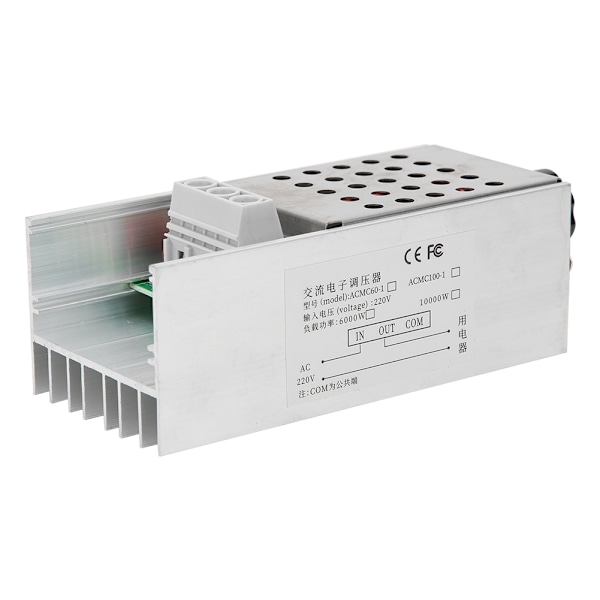 10000W Ultra High Power SCR Spänningsregulator Hastighetsregulator Dimmer Termostat AC 220V