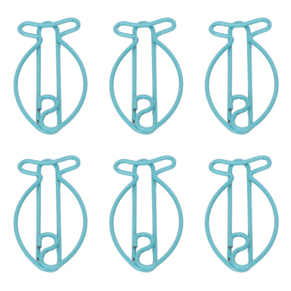 100 stk. Formede Papirclips Fiskeform Metal Bærbare Kontorclips til Filklassificering Dokumentorganisering