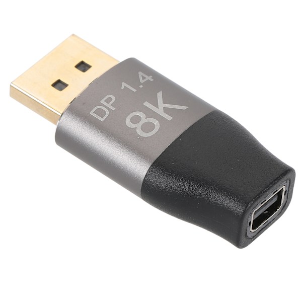 D0209 Mini DP til DP Adapter 8K ved 60Hz Høyoppløselig Konverter for PC Datamaskin
