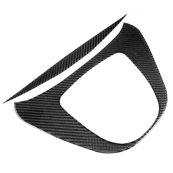 2-delt sett Myk ekte karbonfiber Senterkonsoll Girspak Multimedia Panel Trim Passform for Benz V-klasse 20152020