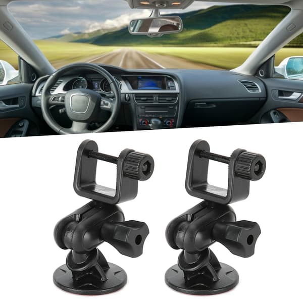 【NX】2 stk Mini Dash Camera Mount Bracket Dashboard Recorder Sugekopp 360 grader Justerbar Universal (US-formet hode)