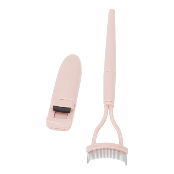 Øjenvippebukker Kam Sæt Mini Bærbar Tryk Håndtag Øjenlåg Passende Delvis Øjenvippebukker Med Foldbar Kam Makeup Værktøjssæt