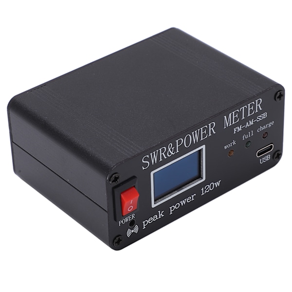 Shortwave Power Standing Wavemeter SWR och Power Meter Standing Wavemeter Aluminiumlegering