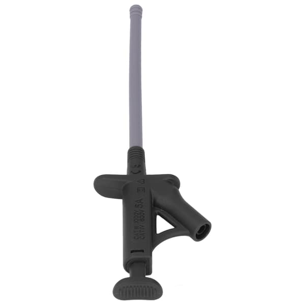 Testkrogklemme Jumper Ledninger Bly Multimeter Autostrøm Fleksibel J.30042 4mm Bananstik (sort)