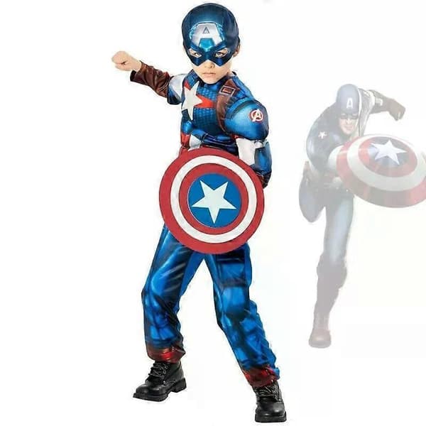 Captain America-kostyme Marvel Avengers superheltedrakt L