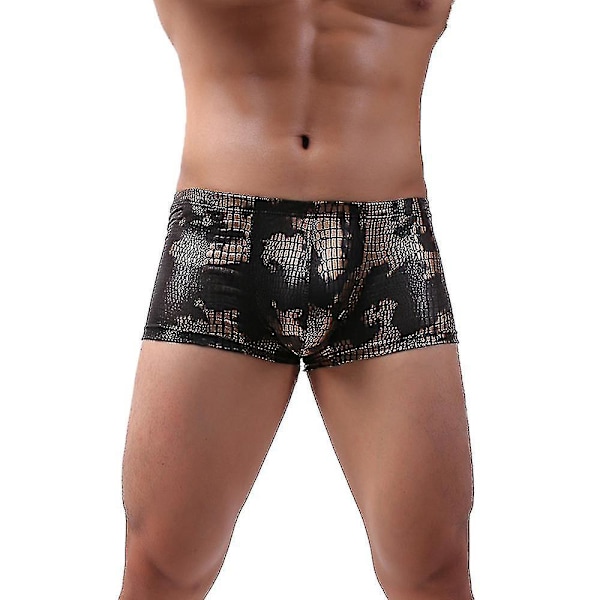 Guld Mænds Boxer Shorts Trunks Underbukser