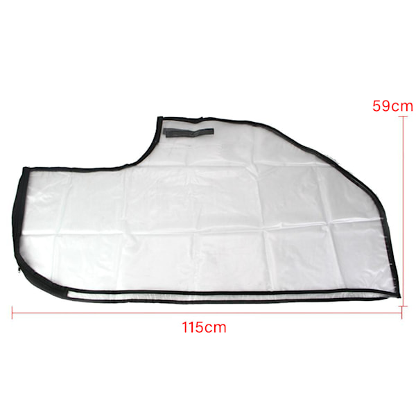 Väska Regnskydd PVC Transparent Vattentätt Regnskydd Vatten Vindtätt Genomskinlig PVC-vagn Resväska Regnskydd Bärbart regnskydd