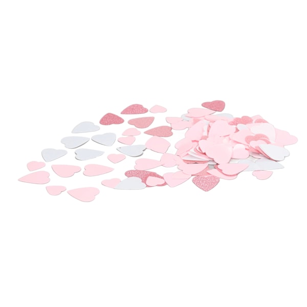 100 g Papperskonfetti Rosa Vit Roséguld Glitter Festbordsdekoration Miljövänlig konfetti för bröllopshjärta Baby Shower