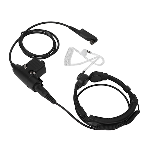 Halsmikrofonheadset 7,1 mm Teleskopisk U94 PTT hörsnäcka för PD600 PD602 PD605 PD662 PD665 PD680 PD682 PD685 X1p X1e