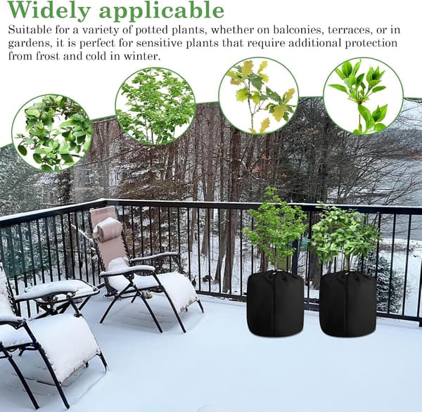 stykker varmebeskyttelse til planter 45 x 55 cm, vinterplantebeskyttelse, genanvendelig, vinterbeskyttelse med