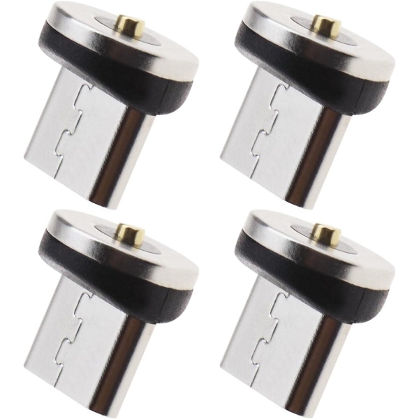 4X magnetisk mikro USB kontakt Roterbar magnetisk mikro USB -adapter Magnetisk anslutningsspetshuvud för magnetisk laddningskabel