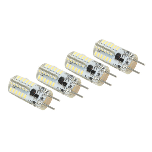 10 st G4 LED-lampor Bi-stift Landskapsbelysning Ersättningslampa för Husvagn Innergård Trädgård 12V Kallt Vit