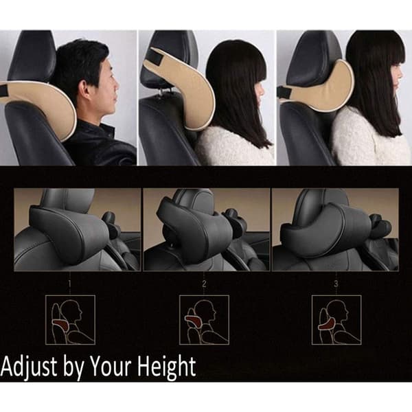 Auto Car Nackkudde PU Läder Memory Foam Kuddar Nackstöd Säte Nackstöd Kudde