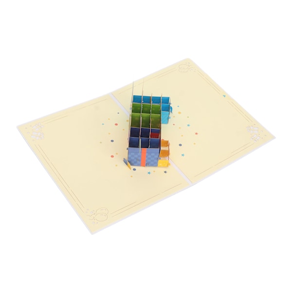3D Onnittelukortti DIY Hieno Kaunis 3D Syntymäpäiväkortti Kirjekuorella Numerokorteilla