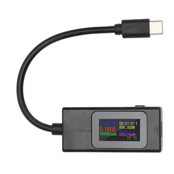 USB-testaaja Ammattimainen Virtajännite Virta-aika Tarkka mittaus Kaksisuuntainen USB C-mittari 4‑30V 0‑6,5A