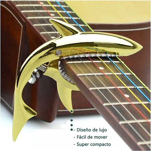 Mønster Universal Gitar Capo i rustfritt stål med stabil klemme for akustisk