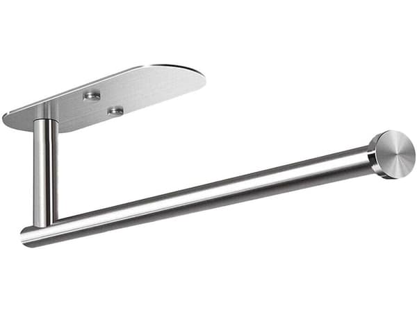 Kitchen Roll Holder Silver - Self-Adhesive Metal in Loft Style 158