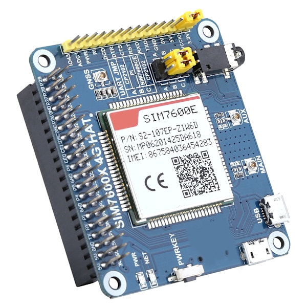 SIM7600E-modulstøtte for LTE Cat-1/3G/2G Communication Professional GNSS-posisjonering