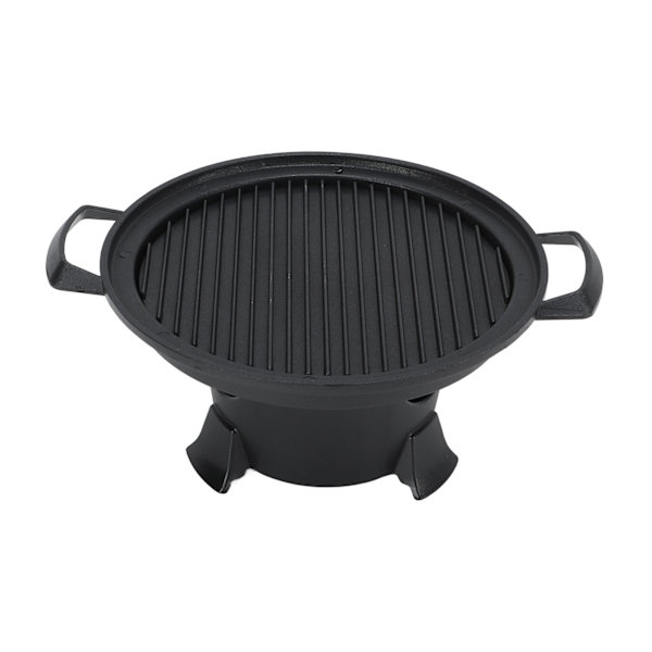 Bärbar bordsgrill Bärbar Hibachi-grill i formgjuten aluminium med bakpanna med nonstick för utomhuspicniccamping