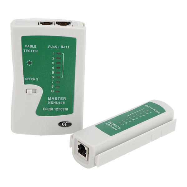 YG468 Multifunksjonell RJ45+RJ11 kabeltester Rask nøyaktig testing Nettverk og telefonledningstestverktøy