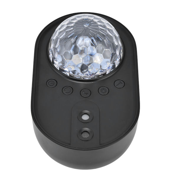 Rumsskibsprojektionslampe RGB-effekter Fjernbetjening Trådløs forbindelse Mini Rumskib Farverig lampe til værelse Fest Sort
