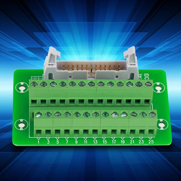 IDC26P DIN-skinne 26-bens 5 mm monteret interface-modul hanstik Breakout Board