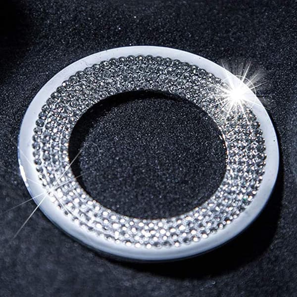 Glänsande rattlogotyp, DIY-diamantkristall, logotyptillbehör