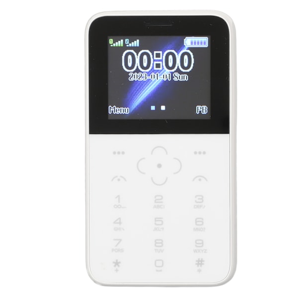 Mobiltelefon för äldre 1,8 tum 1400 mAh 2G Dual SIM Stora knappar Funktionell mobiltelefon för studenter och äldre