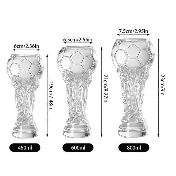 Til VM Fodbold Trofæ Ølkrus Til VM Trofæ Design Mindesmærke Fan Hule Samling 600ml