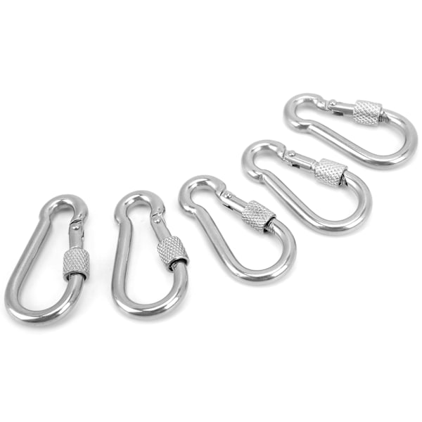 50 MM karbinhake Båtar Heavy Duty Rostfritt Stål Clips Fjäder Snap Krokar Spännen