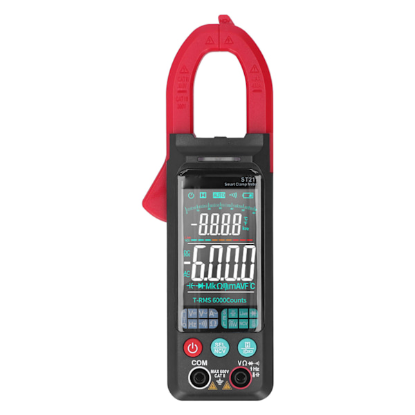Digital Clamp Meter Multimeter Stor skärm helautomatisk brandförebyggande DC AC Ström Ohm Volt Amp Meter