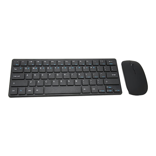 2.4G Trådlöst Tangentbord & Mus-Set Ergonomiskt 64-Tangs Tangentbord 3 DPI Justerbar USB-Mus för Datorer & Surfplattor