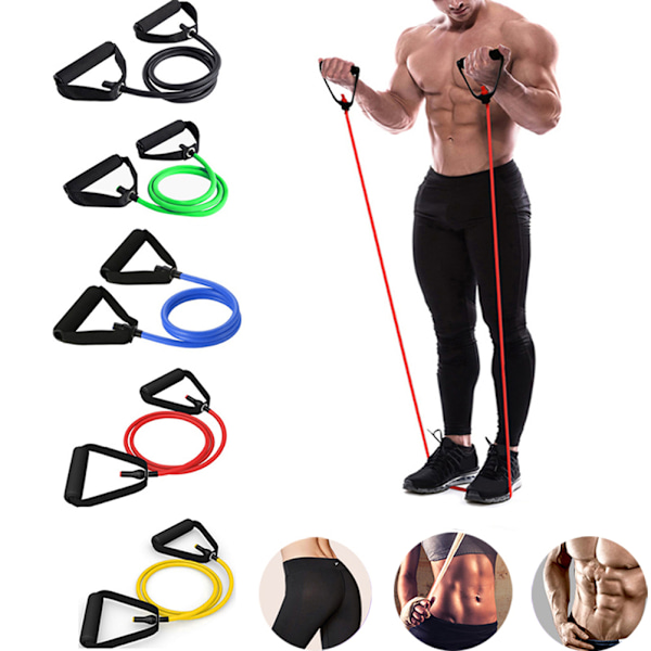 Sport Fitness Motståndsband Gym Sportband Träning Elastiska band Expander Dragrep Rör Fitness Träningsutrustning