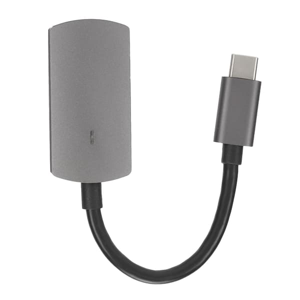 Type C til HD Multimedia Interface Adapter 4K 30Hz Plug and Play Type C Dockingstasjon Kompatibel med mobiltelefoner Datamaskiner Grå