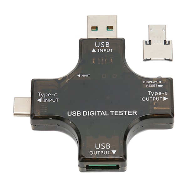 USB-C Jännitevirranmittauslaite LCD-näyttö Korkea tarkkuus USB Type C Micro USB Värillinen testaaja 3,6‑32V 0‑5,1A