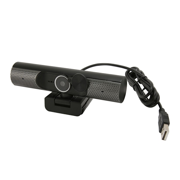 USB-webbkamera 2K 30fps Autofokusering HiFi-högtalare Brusreducering Mic Plug and Play PC-kamera för stationär bärbar dator Videochatt