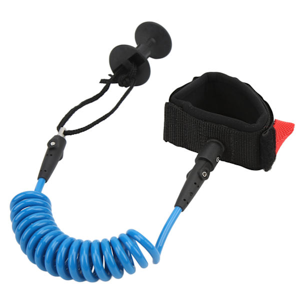 5,5 mm 4 fods Paddle Board Håndledsrem Elastisk TPU Håndleds Surfkoppel Stand Up Paddle Leash til Surfbræt Blå