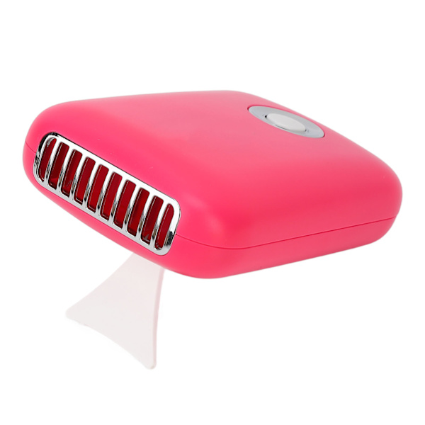 Ögonfranstorkfläkt Mini Bärbar USB Uppladdningsbar 3 hastigheter Lågbrus ögonfransföning med vikbart T-fäste Rose Red