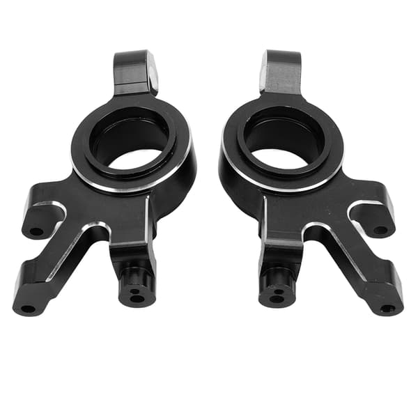 1 par RC Forreste Styrekonsol CNC Aluminiumlegering Foraksel Styrekop Erstatning til TRAXXAS 1/5 RC Bil Sort