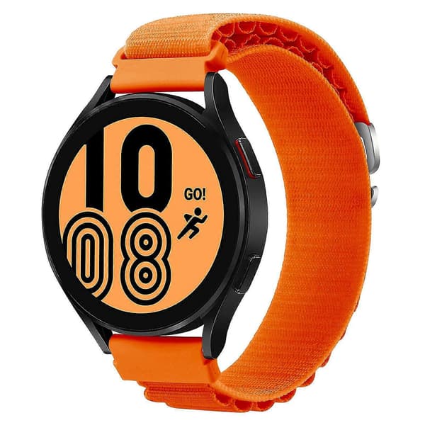 Til Coros Pace 2 / Coros Apex 42 mm udskiftningsrem 20 mm universel justerbar nylon urrem Orange