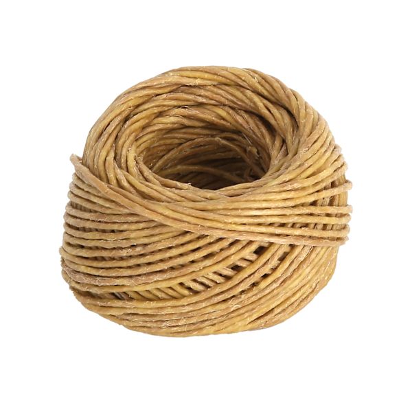 2 kpl Kynttilän sydän 2 mm vahattu, myrkytön Ympäristöystävällinen ekologinen hamppukynttilän sydän DIY-kynttilänvalmistukseen öljylampuille 30m
