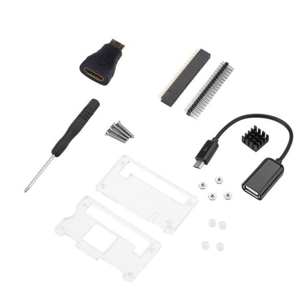 1 sett X Basic Suite Kit Tilbehør Kompatibel med Raspberry Pi Zero W /Zero