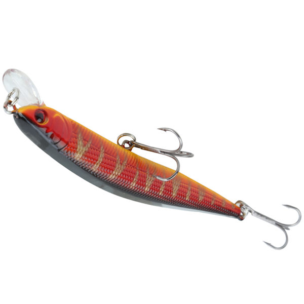 5 stk. plastiksimulering Minnow Long Shot lokkemad med diskantkrog fiskegrej 6#