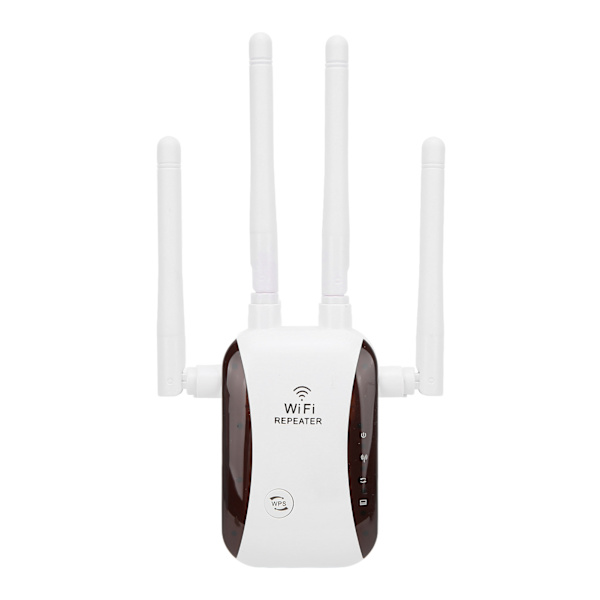 WiFi Range Extender 300 Mbps 4 Antenner Trådlös Signal Repeater Förstärkare för Home Office Hotel 100‑240VEU Plugg