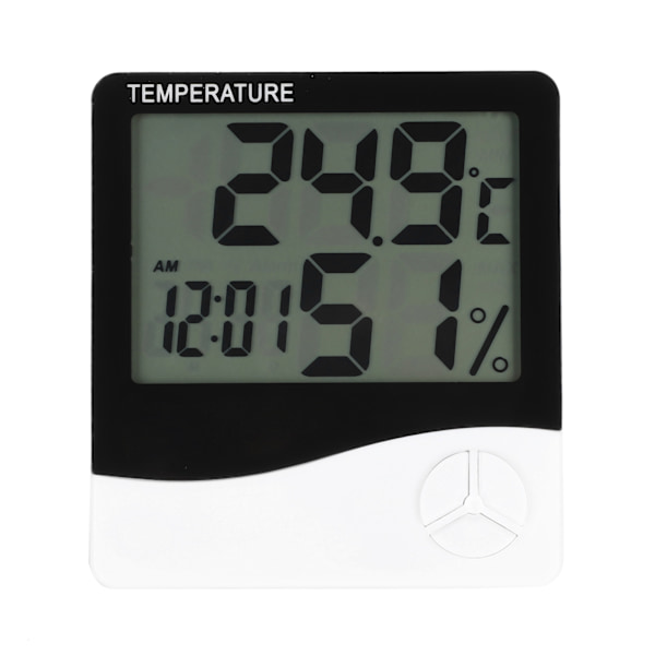 Digital inomhustermometer Rum Desktop Temperaturmätare Fuktighetsmätare Monitor
