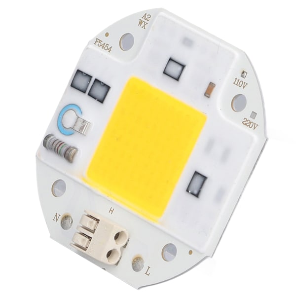 COB Lamp Bead High Power LED Chip Hög Ljusstyrka COB Light Emitter Drive Free för gör-det-själv-belysning 110V50W Varmvit 2800K‑3500K