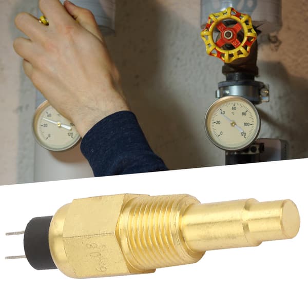 3/8 NPT 3W 103℃ Messingmotor Vanntemperatursensor Generatordel Passer Kompatibel med VDO