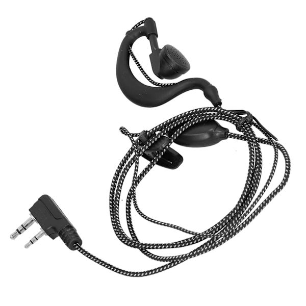 Walkie Talkie hörsnäcka med tjocktrådig flätad trådpropp för Baofeng BF-6 7 8s Uv5r