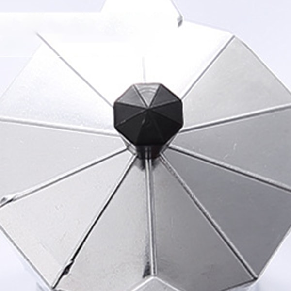 3 kopper 150 ml Moka Kaffemaskine Aluminiumlegering Oktangonal Bærbar Moka Komfur til Gas Elektrisk Glaskeramik Moka Pot
