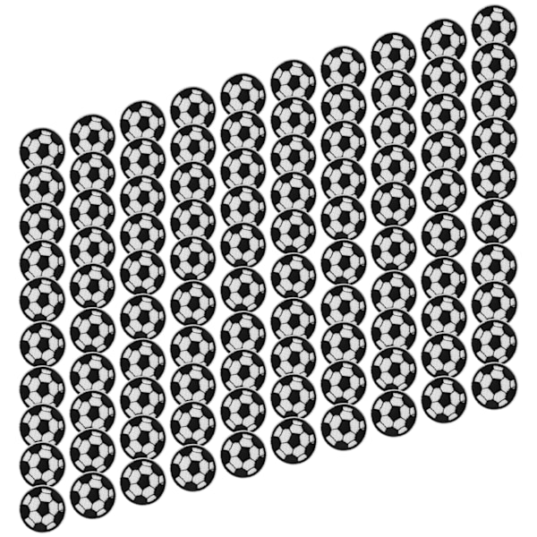 100 kpl Jalkapallo Kirjontamerkit DIY Vaatteiden Koristelu Jalkapallo Kangastarrat 3cm